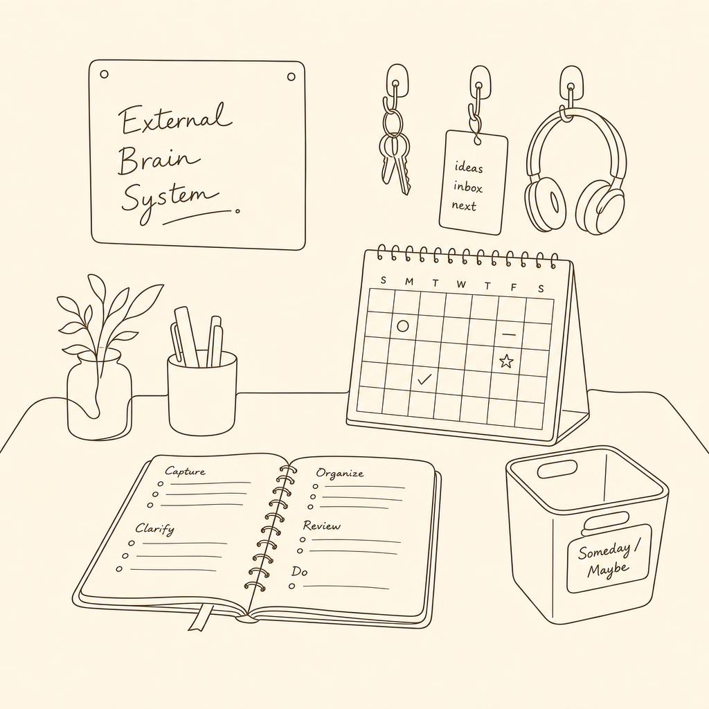 Line drawing for Support Your Brain